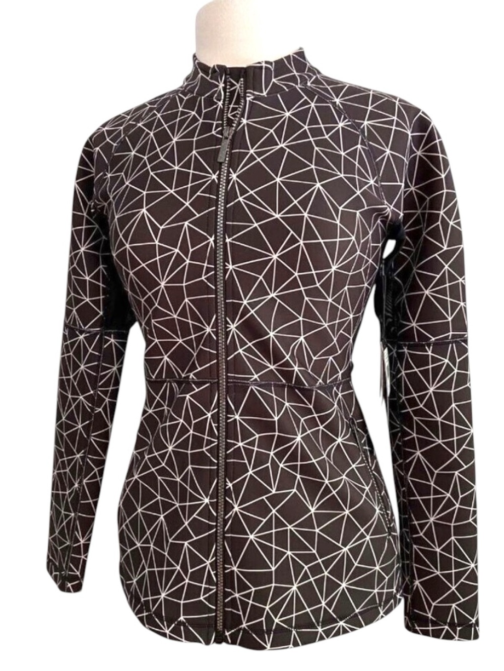 NWT Women’s Athletic Jacket Medium Full Zip Running Workout Pockets pickleball